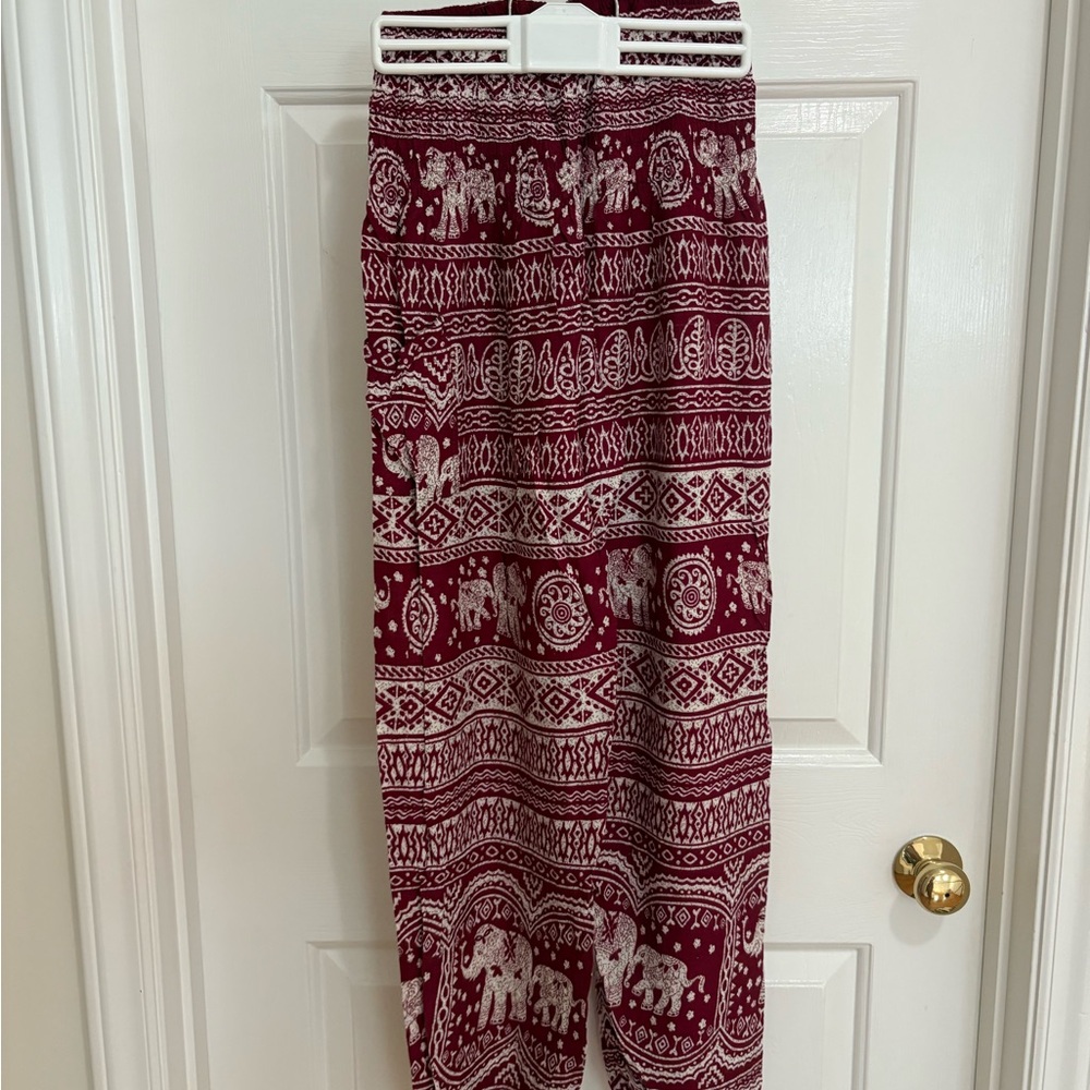 Bohemian Elephant Print Pants